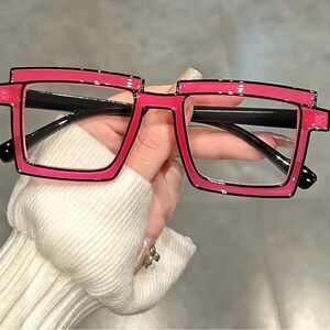 Anti Blue Light Pink Fashion Eyeglasses for Everyday Wear